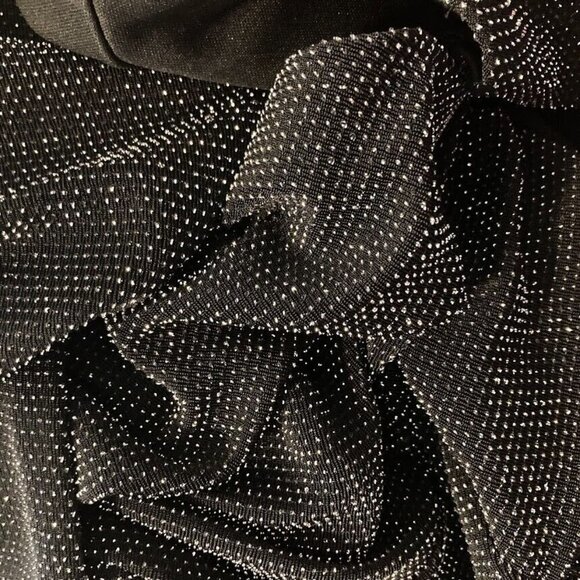 Xscape by Lawrence Kurtz Shell Cardigan Jacket 2 Piece Metallic Formal Bead Hem - Picture 7 of 8